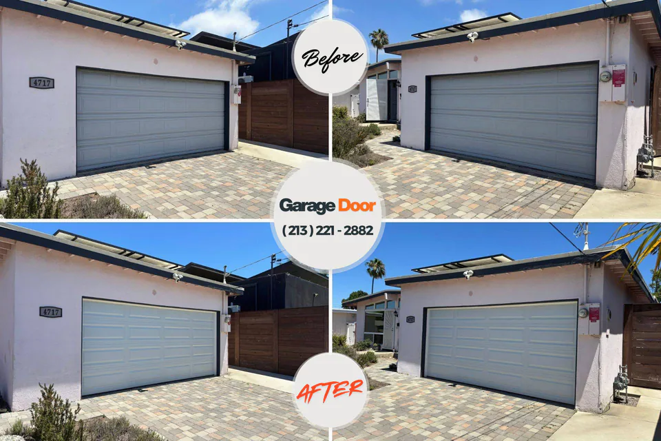 Before and after: garage door repair Mifflinville, PA